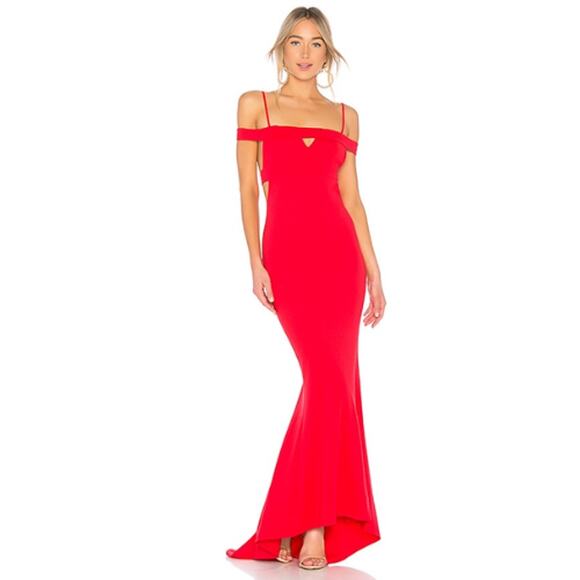 Lovers + Friends CeCe Gown in Red NWT Size Small - Picture 2 of 3